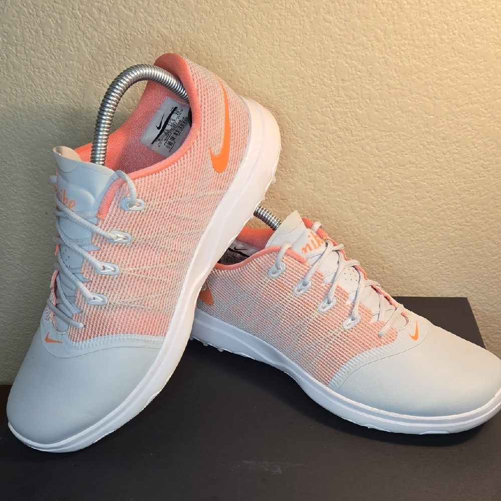Nike Lunarlon‎ Empress 2 Golf Shoes Women's Size 9 Light Pink and White - Picture 11 of 12